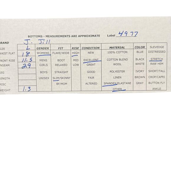 J.Jill Women's Plaid Red Stretch High Rise Viscose Ponte Slim Leg Pant Size L - Picture 10 of 10